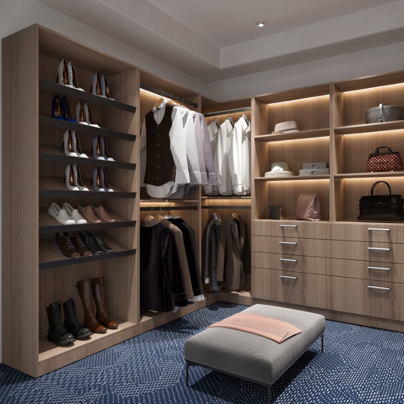 Custom wardrobe and shoe storage by Luna Cabinets