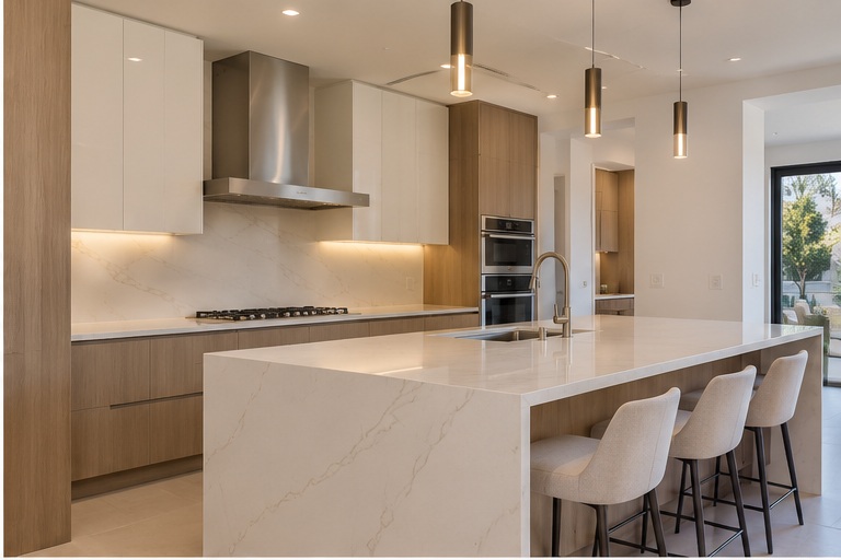 Newport Beach Contemporary Kitchen custom cabinetry detail 2