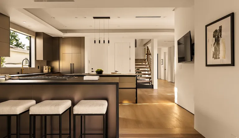 Dark modern custom kitchen by Luna Cabinets